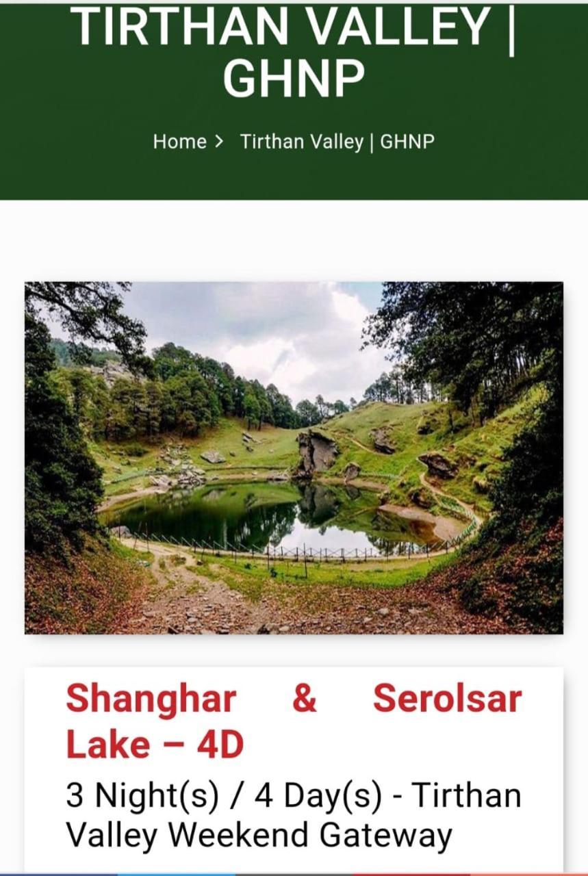 Tirthan Crest Homestay Banjar Bagian luar foto