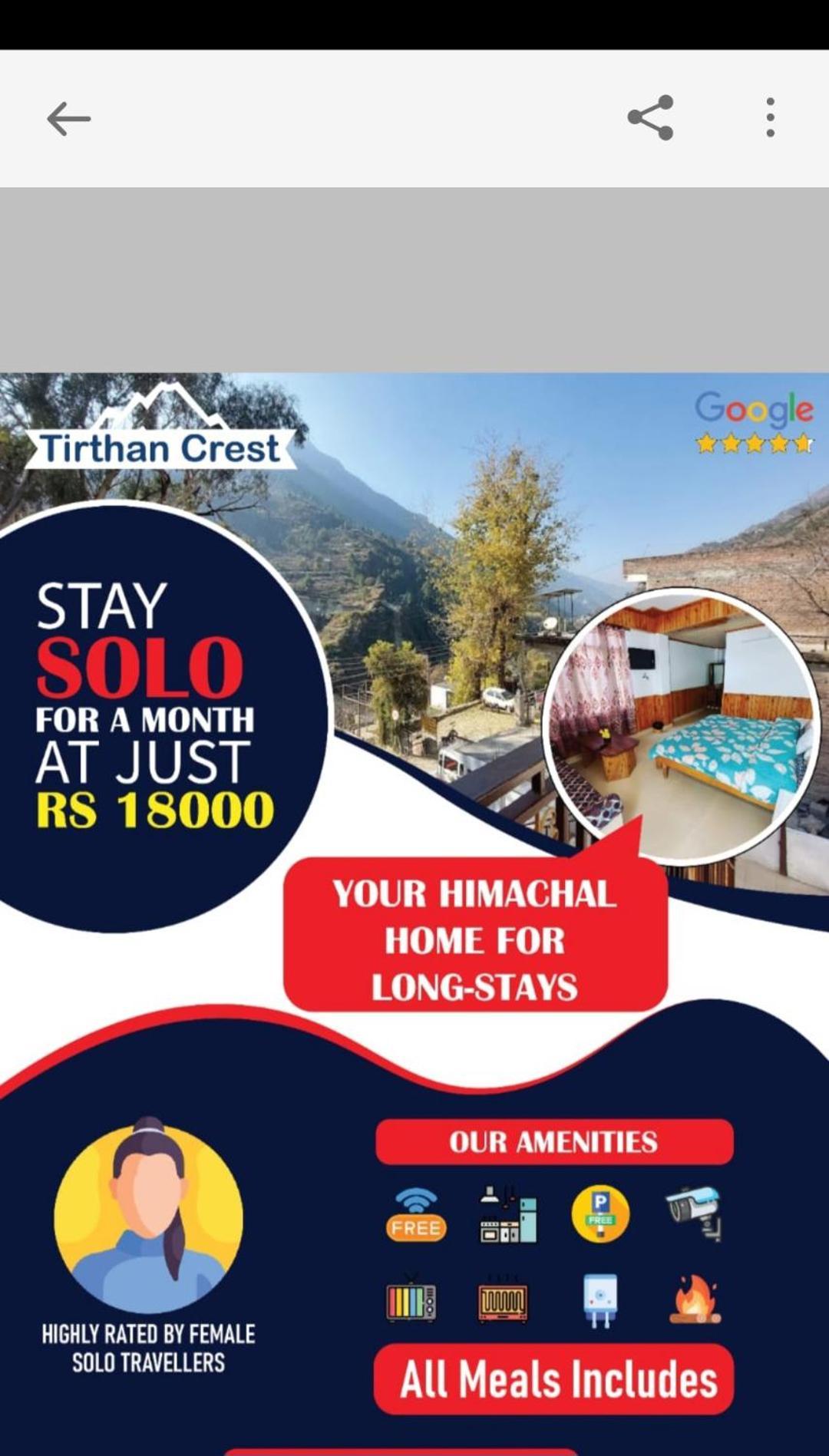 Tirthan Crest Homestay Banjar Bagian luar foto